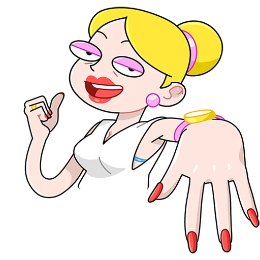 💅 Стикер «Ваша Мамаша Без Текста» для Telegram