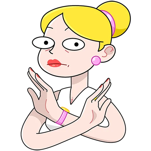 🙅‍♀️ Стикер «Ваша Мамаша Без Текста» для Telegram