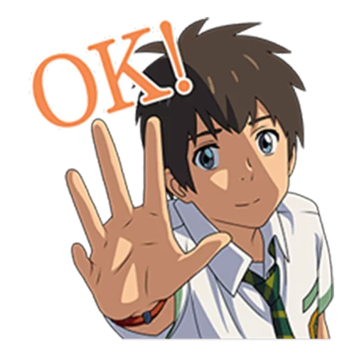 Стикерпак Your Name (Kimi no Na wa) для Telegram