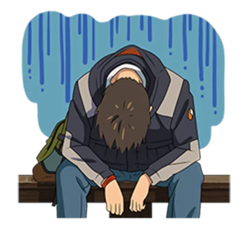 😞 Стикер «Your Name (Kimi no Na wa)» для Telegram