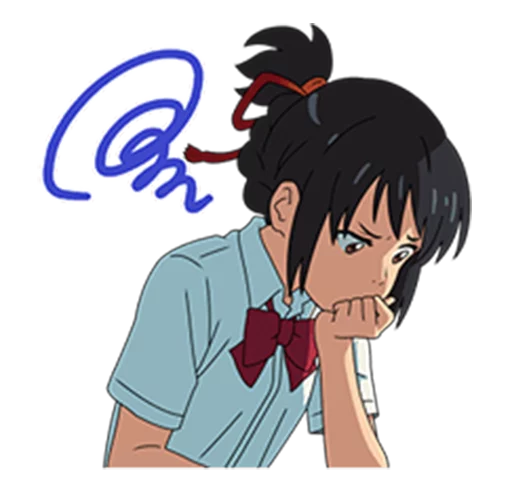 🤔 Стикер «Your Name (Kimi no Na wa)» для Telegram