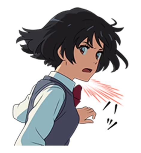 😦 Стикер «Your Name (Kimi no Na wa)» для Telegram