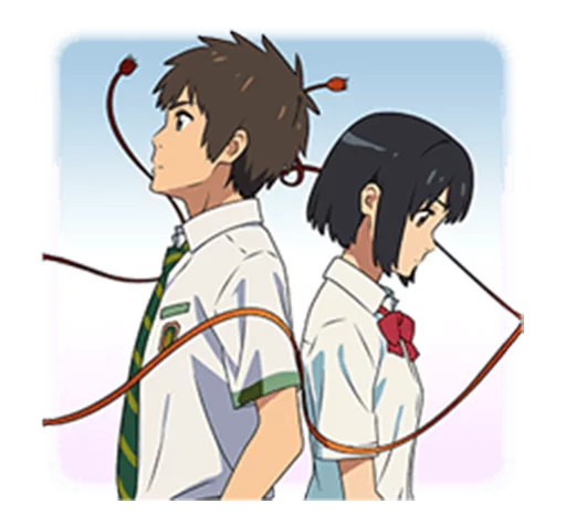 👫 Стикер «Your Name (Kimi no Na wa)» для Telegram