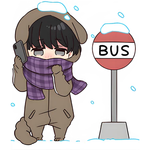 ⛔ Стикер «Юрудура тян Yurudara chan» для Telegram
