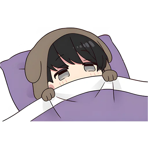 🛌 Стикер «Юрудура тян Yurudara chan» для Telegram