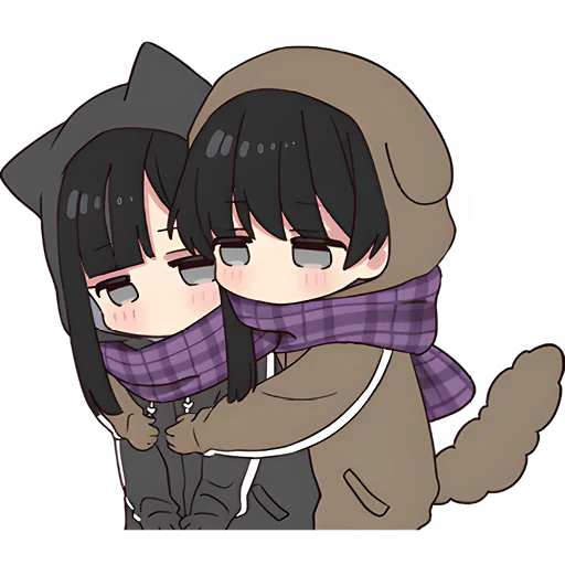 🤗 Стикер «Юрудура тян Yurudara chan» для Telegram