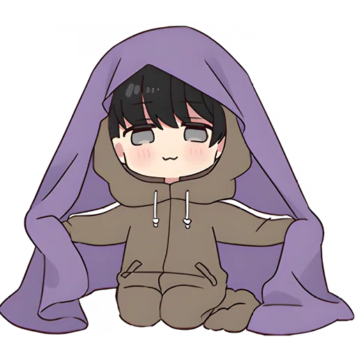 😊 Стикер «Юрудура тян Yurudara chan» для Telegram
