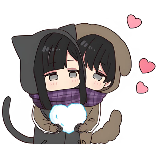❤️ Стикер «Юрудура тян Yurudara chan» для Telegram