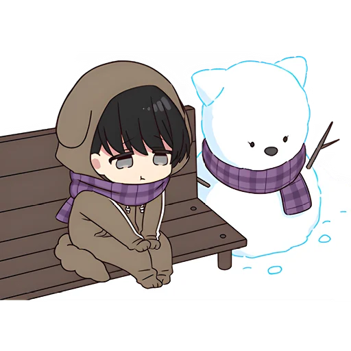 😔 Стикер «Юрудура тян Yurudara chan» для Telegram