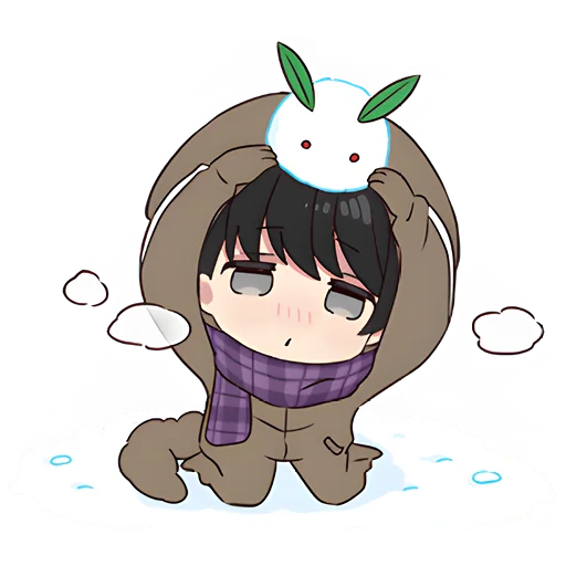 😳 Стикер «Юрудура тян Yurudara chan» для Telegram