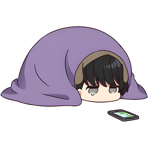 ⏰ Стикер «Юрудура тян Yurudara chan» для Telegram