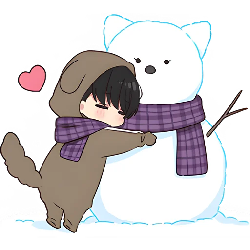 🤗 Стикер «Юрудура тян Yurudara chan» для Telegram