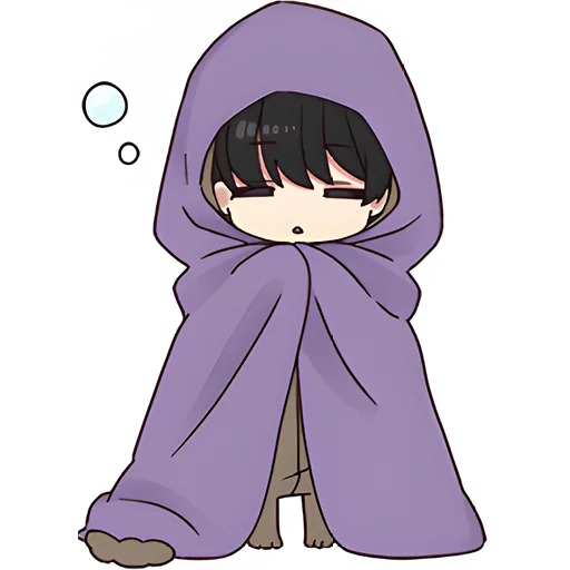 😴 Стикер «Юрудура тян Yurudara chan» для Telegram