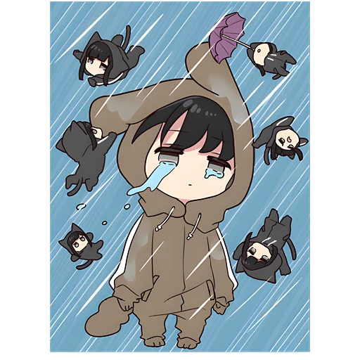 😭 Стикер «yurudura kun Юрудура кун» для Telegram