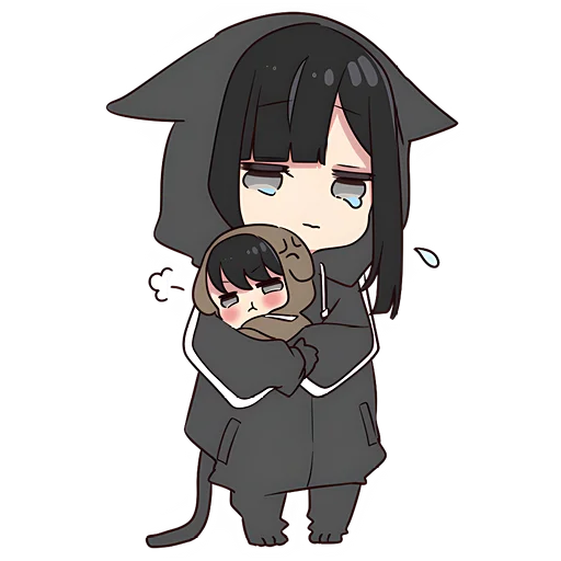 😞 Стикер «Юрудура-тян Yurudara-chan» для Telegram