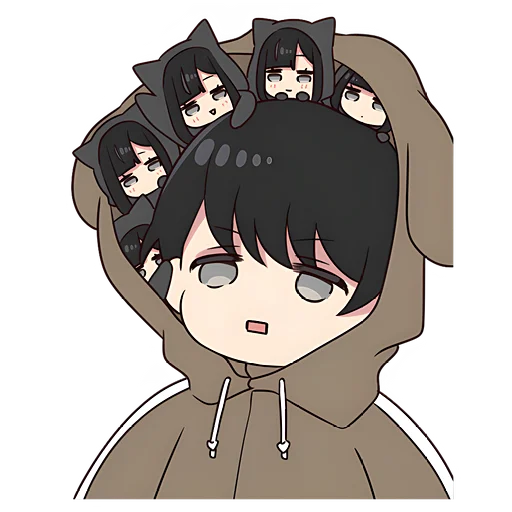 😳 Стикер «Юрудура-тян Yurudara-chan» для Telegram