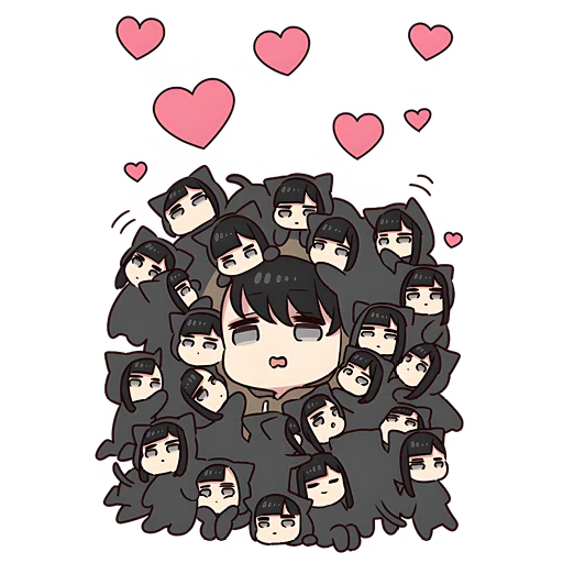❤️ Стикер «Юрудура-тян Yurudara-chan» для Telegram