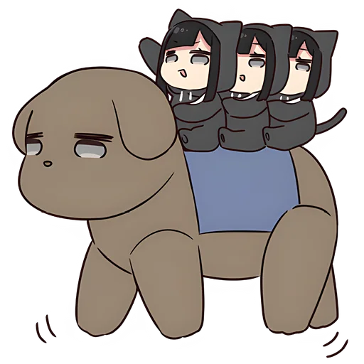 😀 Стикер «Юрудура-тян Yurudara-chan» для Telegram