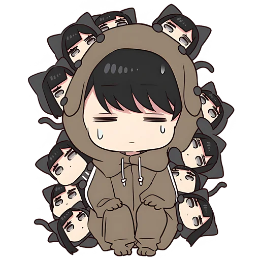 🥰 Стикер «Юрудура-тян Yurudara-chan» для Telegram