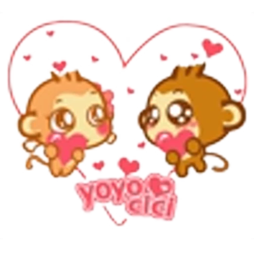 Стикерпак Yoyo and Cici для Telegram
