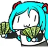 Стикер 48 Miku #anime #girl