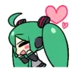 Стикер 47 Miku #anime #girl