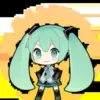 Стикер 44 Miku #anime #girl