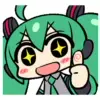 Стикер 43 Miku #anime #girl