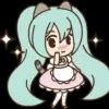 Стикер 54 Miku #anime #girl