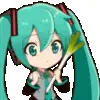 Стикер 8 Miku #anime #girl