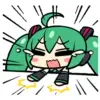 Стикер 46 Miku #anime #girl