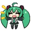 Стикер 45 Miku #anime #girl