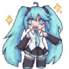 Стикер 29 Miku #anime #girl