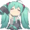 Стикер 23 Miku #anime #girl