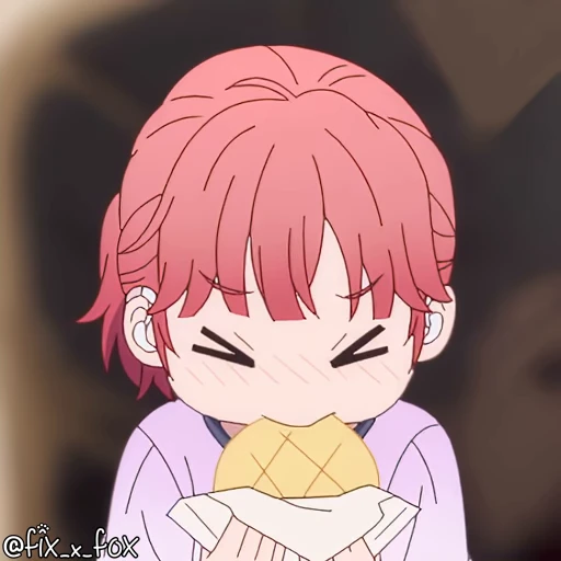 😋 Стикер «Yubisaki to Renren» для Telegram