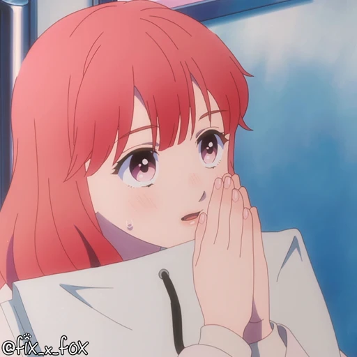 🙏 Стикер «Yubisaki to Renren» для Telegram