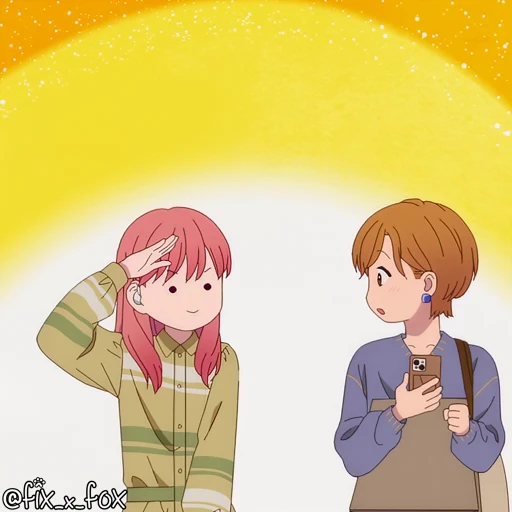 🫡 Стикер «Yubisaki to Renren» для Telegram