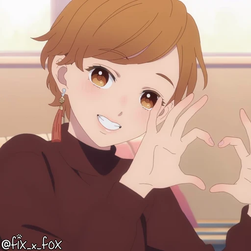 🫶 Стикер «Yubisaki to Renren» для Telegram
