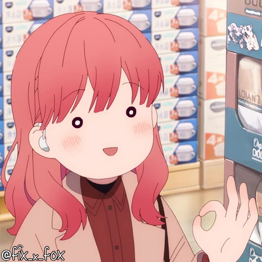 👌 Стикер «Yubisaki to Renren» для Telegram