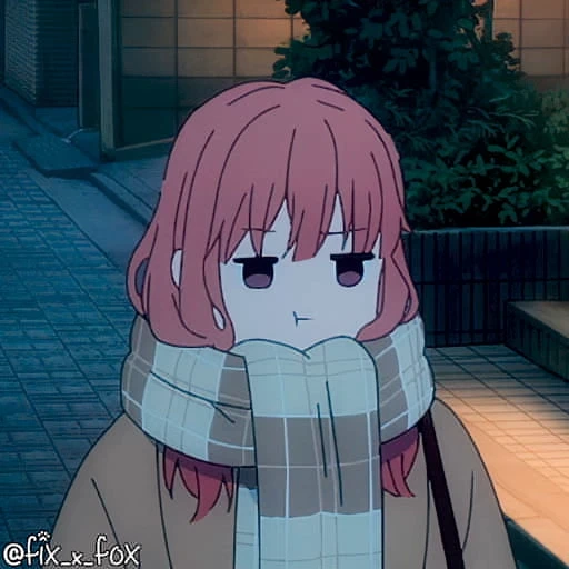☹️ Стикер «Yubisaki to Renren» для Telegram