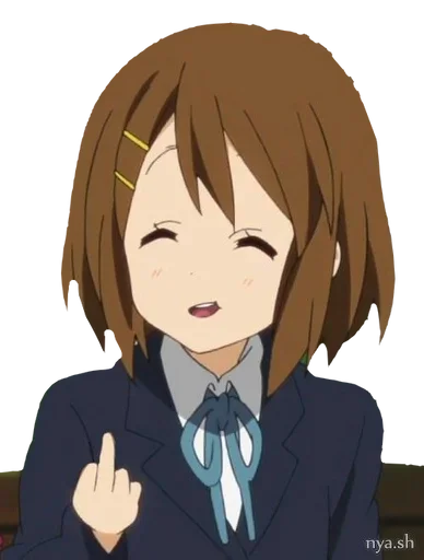 🖕 Стикер «YuiHirasawaPack» для Telegram