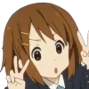 ✌️ Эмодзи «Yui Hirasawa» для Telegram