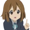☝️ Эмодзи «Yui Hirasawa» для Telegram