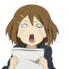 😦 Эмодзи «Yui Hirasawa» для Telegram