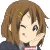 😋 Эмодзи «Yui Hirasawa» для Telegram