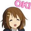 👌 Эмодзи «Yui Hirasawa» для Telegram