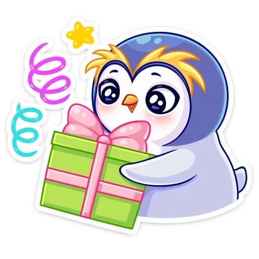 🥳 Стикер «Юки» для Telegram