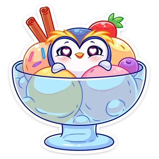 🍧 Стикер «Юки» для Telegram