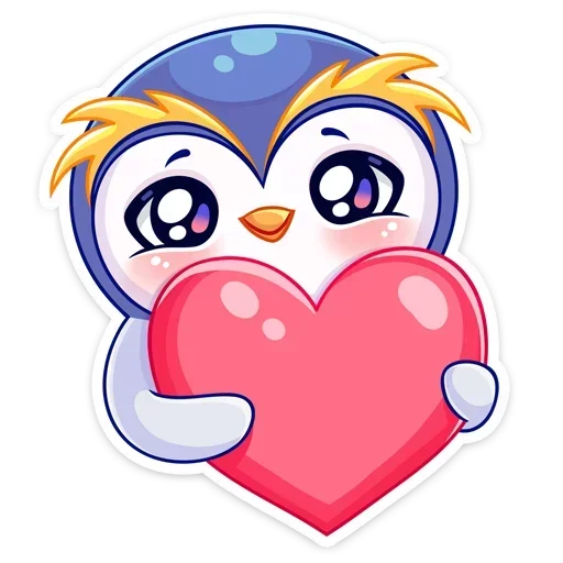 ❤ Стикер «Юки» для Telegram