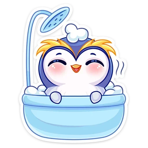 🛀 Стикер «Юки» для Telegram